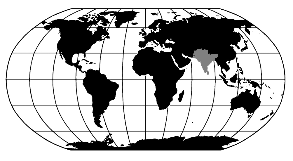 map south asia